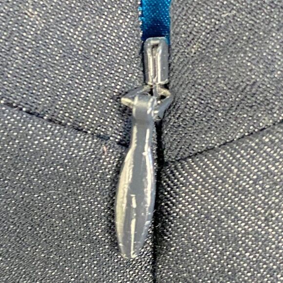 Tahari women's Navy Blue Lined Sleeveless Peplum Sheath Dress US 2 - Picture 6 of 9